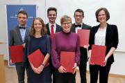 KUL-Preisträger 2018 mit Thomas Bauer (ganz links), Foto: Katholische Privatuniversität Linz, Fotografin: Hermine Eder